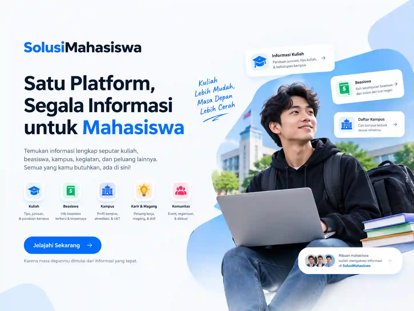 Website resource dan event kampus Solusi Mahasiswa